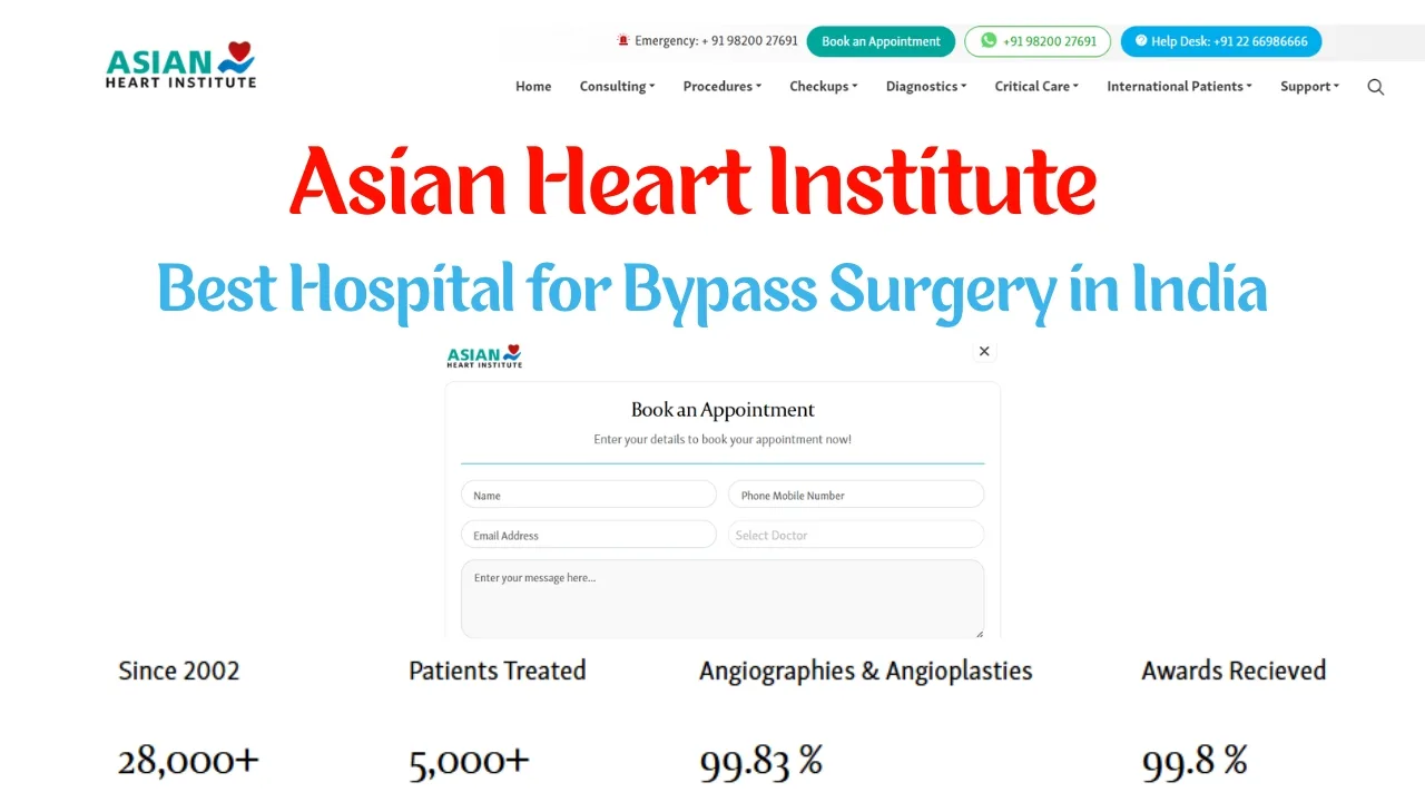 Asian Heart Institute, Best Hospital for Bypass Surgery in India