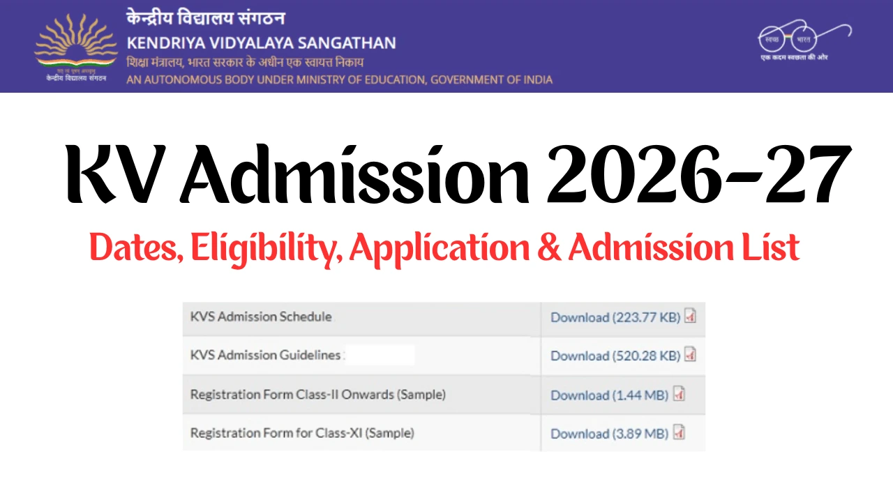 KV Admission 2026-27