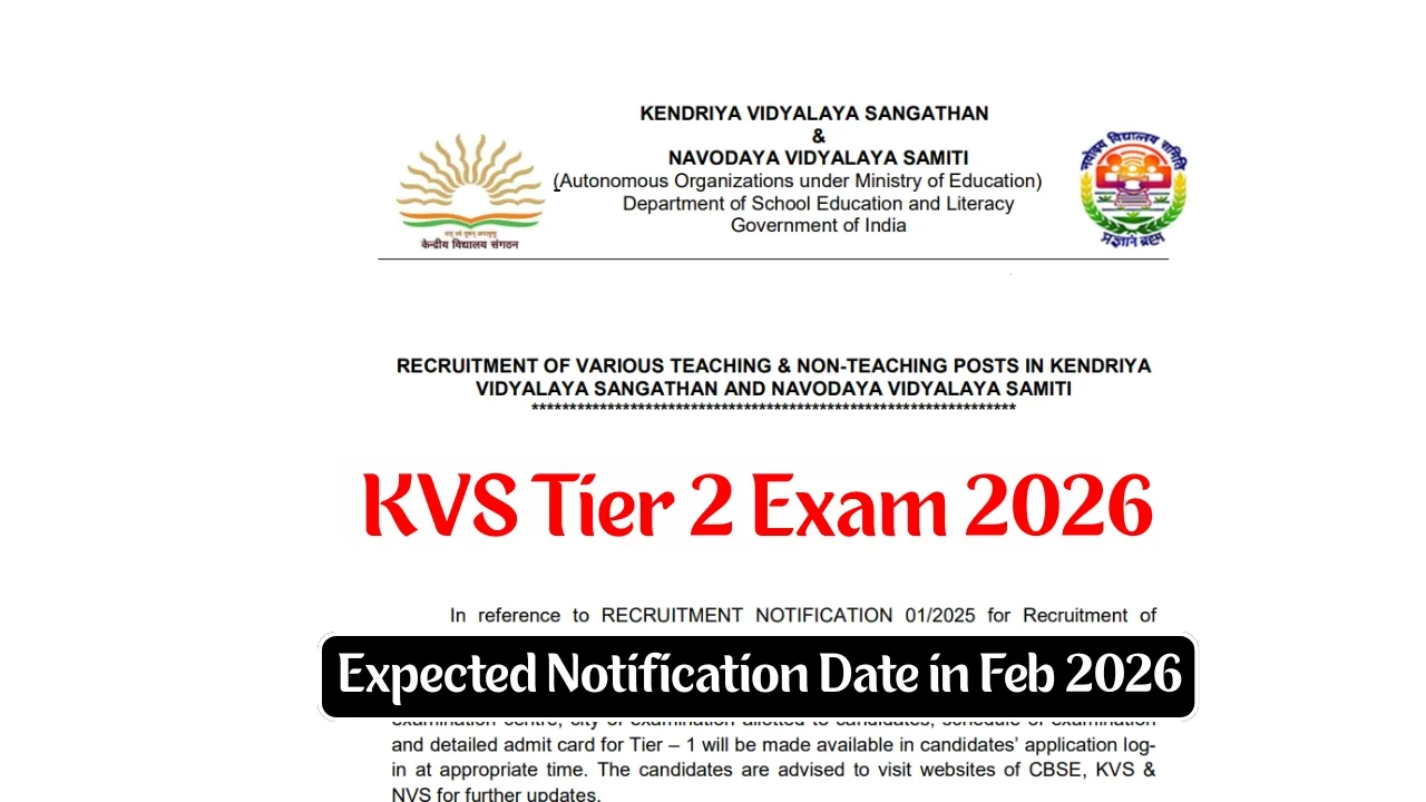 KVS Tier 2 Exam 2026
